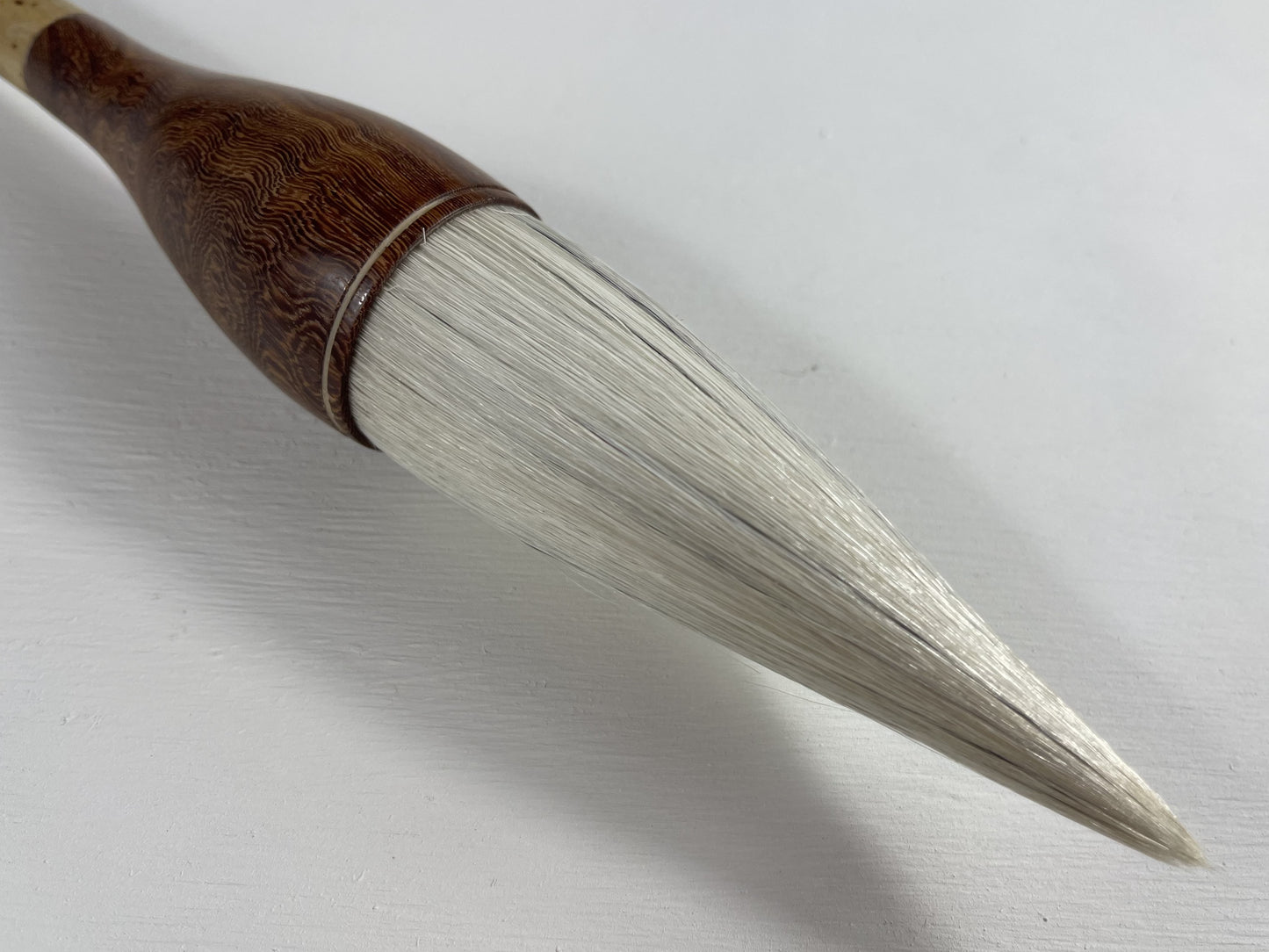 Mottled Bamboo, White Wool, Black goat hair 95mm